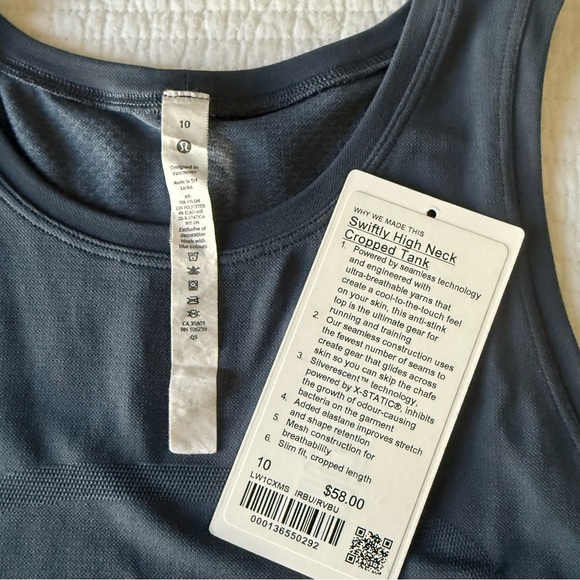 Lululemon Swiftly High Neck Cropped Tank - Picture 5 of 6
